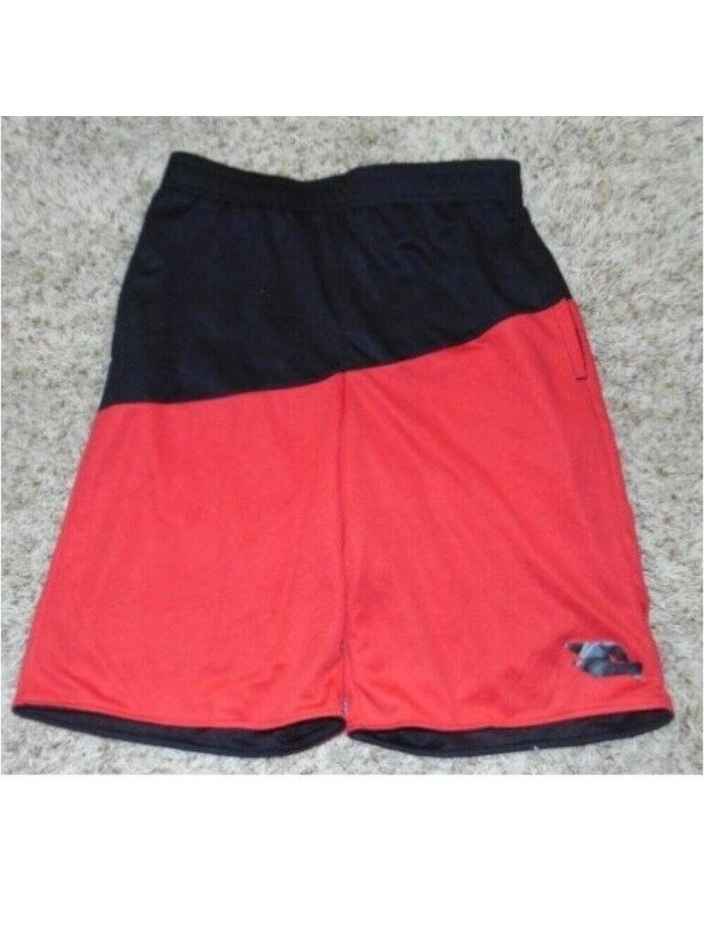 Tony Hawk Reversible Shorts Boys L 900 Black Red Mesh Drawstring Pockets